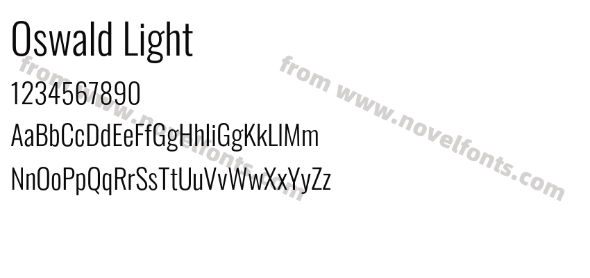 Oswald LightPreview