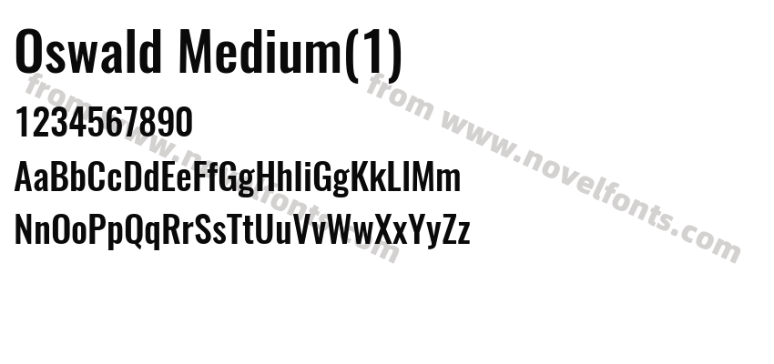Oswald Medium(1)Preview
