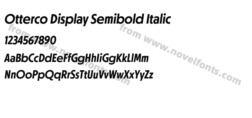 Otterco Display Semibold ItalicPreview
