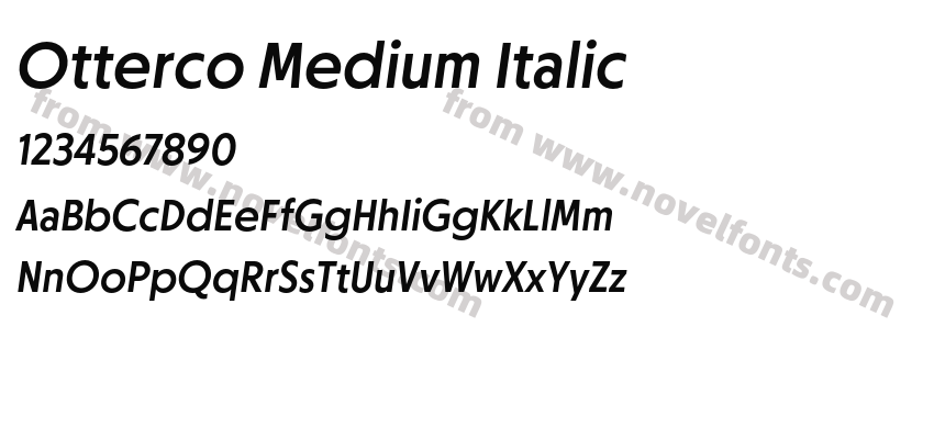 Otterco Medium ItalicPreview