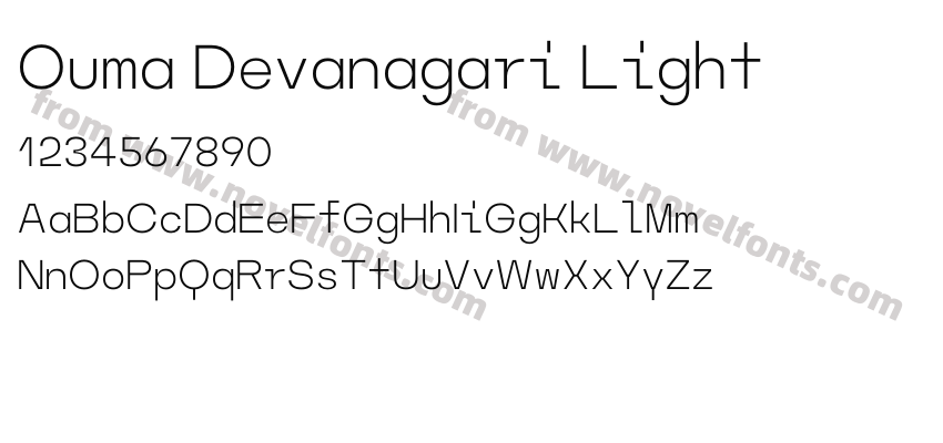 Ouma Devanagari LightPreview