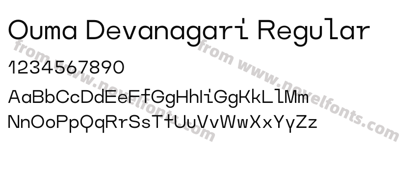 Ouma Devanagari RegularPreview