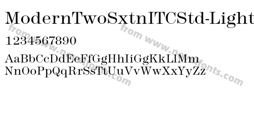ModernTwoSxtnITCStd-LightPreview