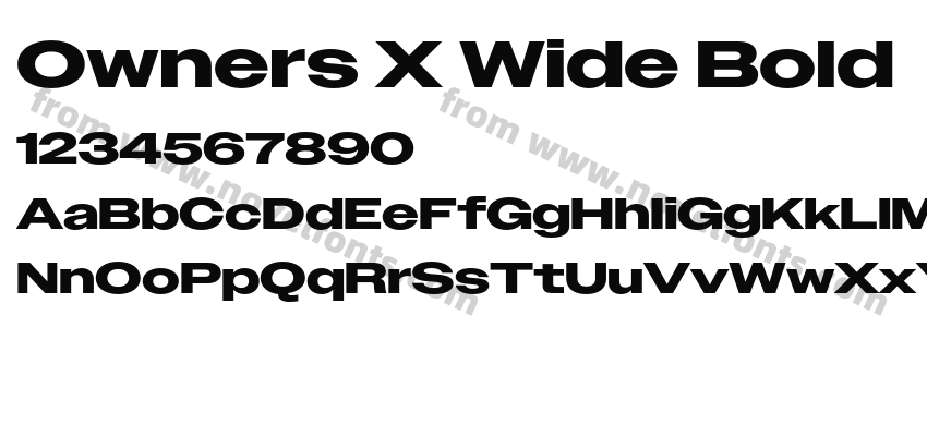Owners X Wide BoldPreview