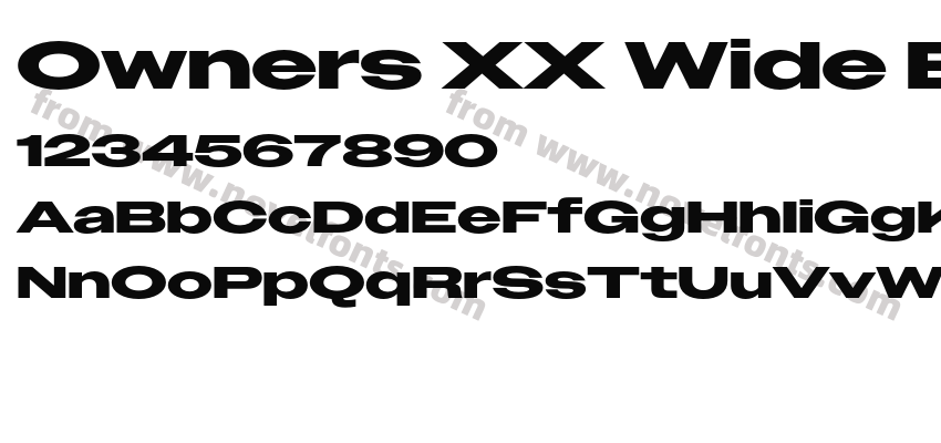 Owners XX Wide BoldPreview