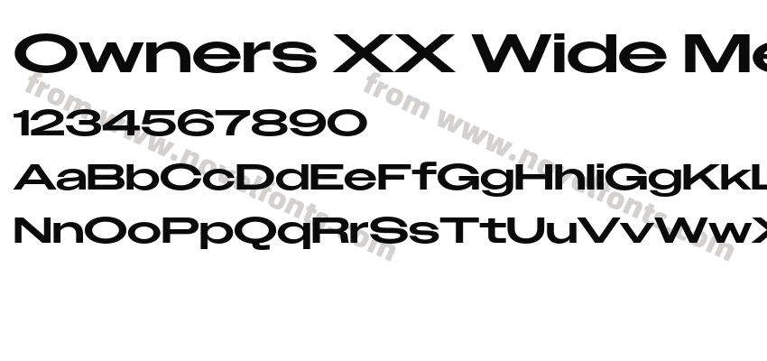 Owners XX Wide MediumPreview