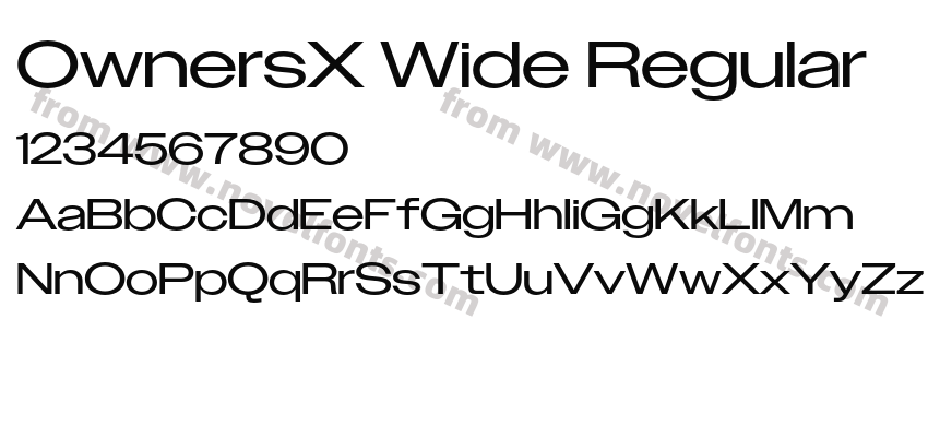 OwnersX Wide RegularPreview