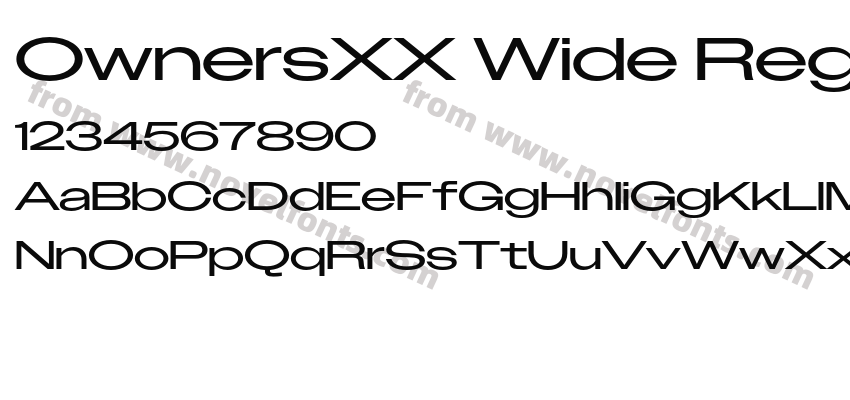 OwnersXX Wide RegularPreview