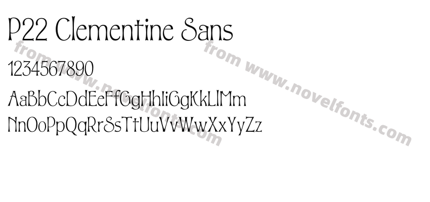 P22 Clementine SansPreview