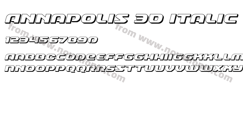 Annapolis 3D ItalicPreview