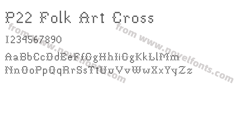 P22 Folk Art CrossPreview