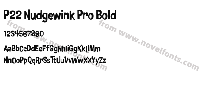 P22 Nudgewink Pro BoldPreview