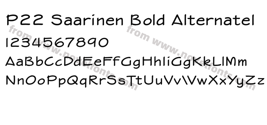 P22 Saarinen Bold Alternate1Preview