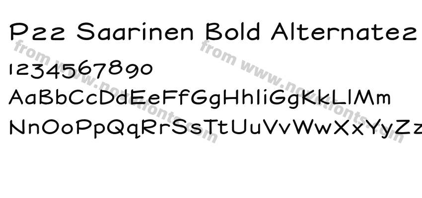 P22 Saarinen Bold Alternate2Preview