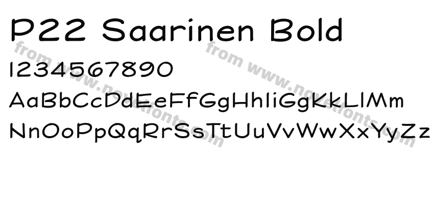 P22 Saarinen BoldPreview