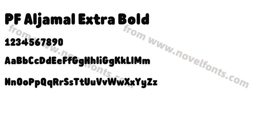 PF Aljamal Extra BoldPreview