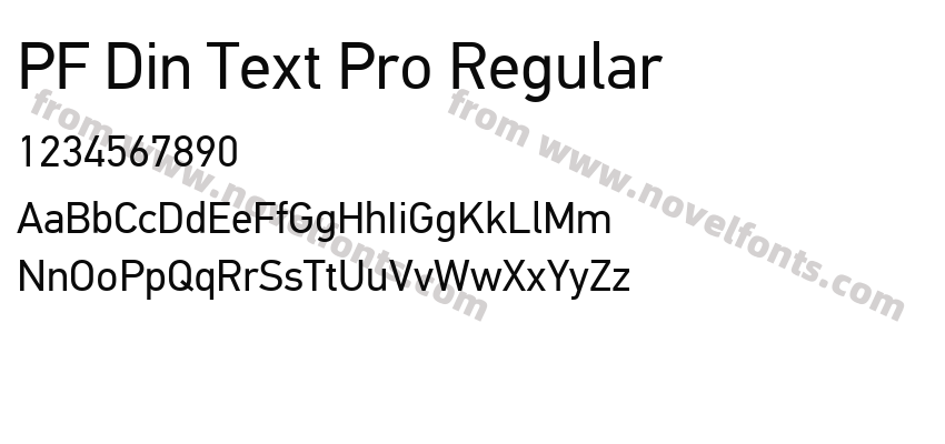 PF Din Text Pro RegularPreview