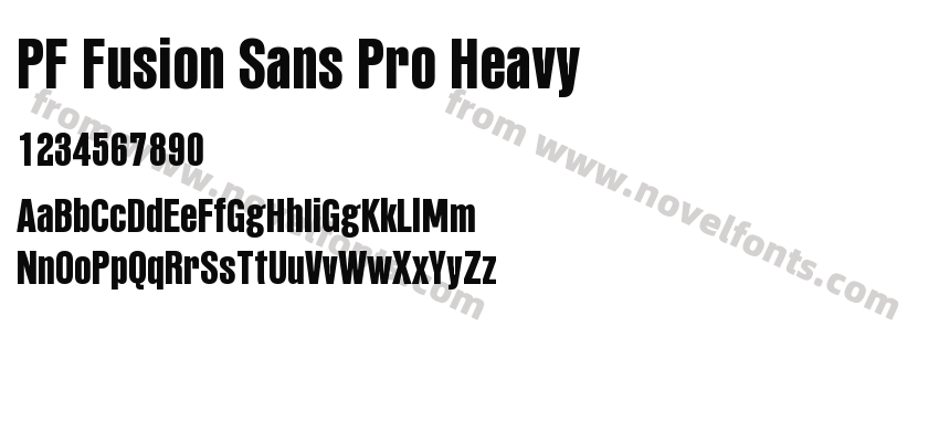 PF Fusion Sans Pro HeavyPreview