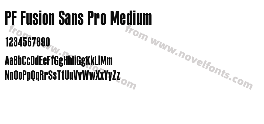 PF Fusion Sans Pro MediumPreview