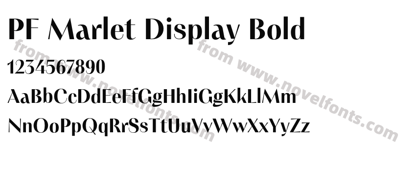 PF Marlet Display BoldPreview