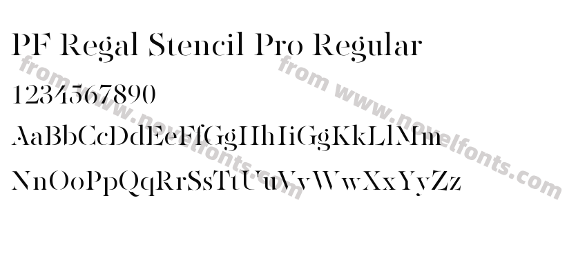 PF Regal Stencil Pro RegularPreview