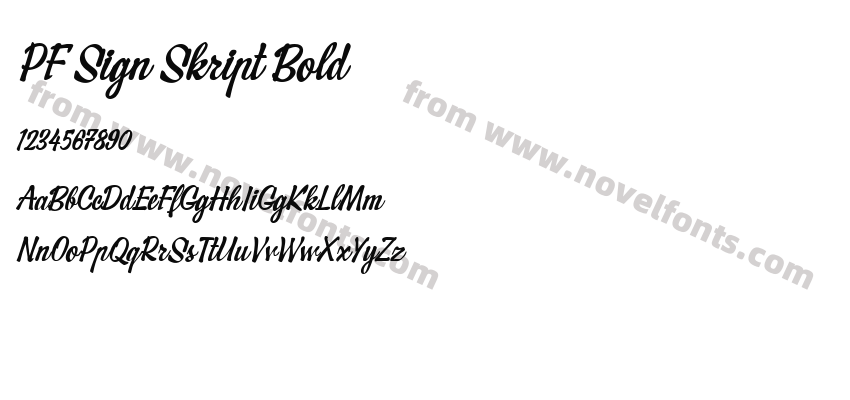 PF Sign Skript BoldPreview