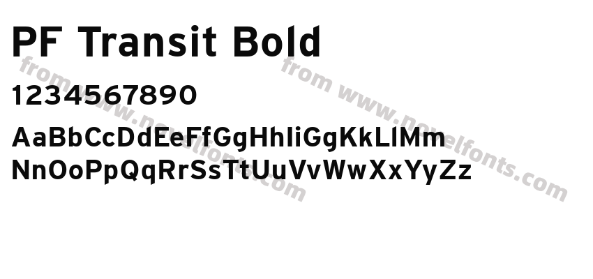PF Transit BoldPreview