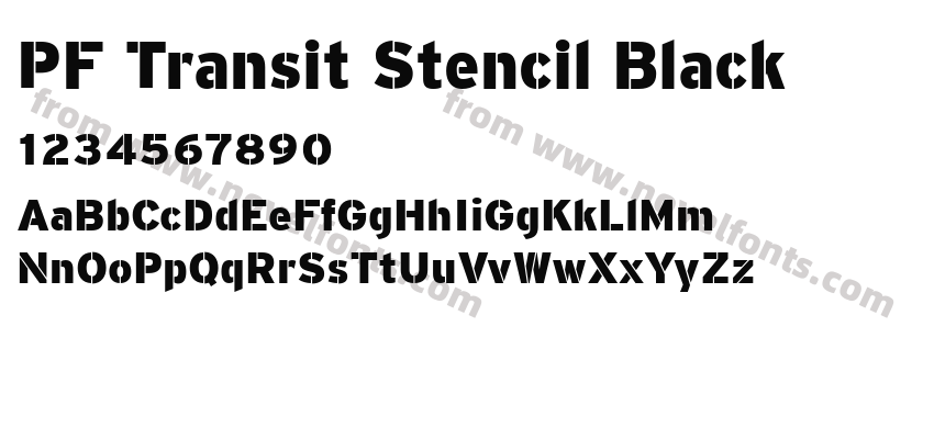 PF Transit Stencil BlackPreview
