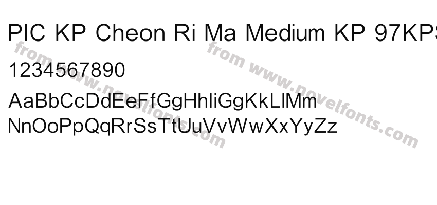 PIC KP Cheon Ri Ma Medium KP 97KPSPreview