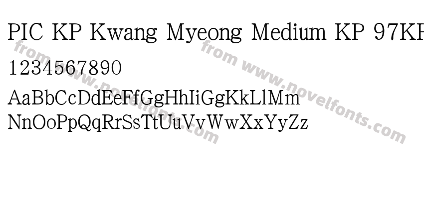 PIC KP Kwang Myeong Medium KP 97KPSPreview