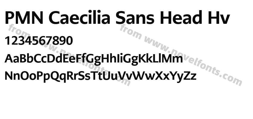 PMN Caecilia Sans Head HvPreview