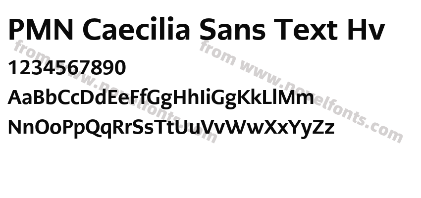 PMN Caecilia Sans Text HvPreview