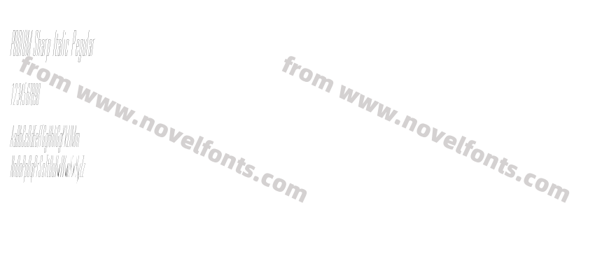 PODIUM Sharp Italic RegularPreview