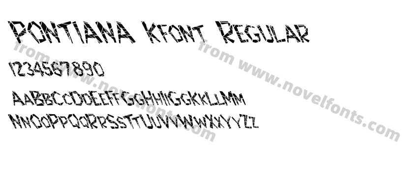 PONTIANA Kfont RegularPreview