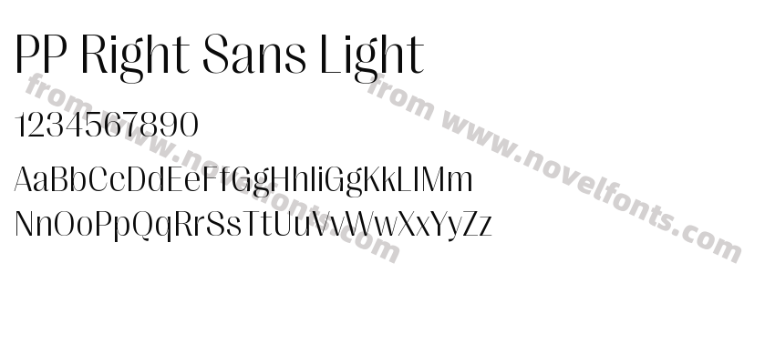 PP Right Sans LightPreview