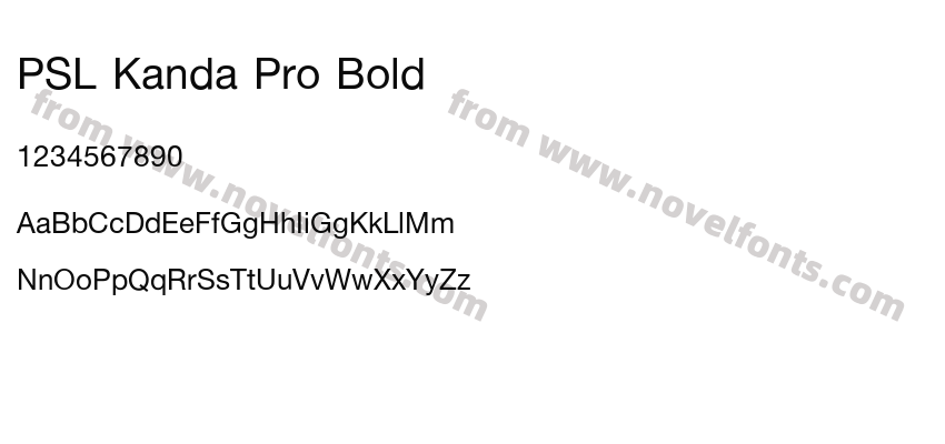 PSL Kanda Pro BoldPreview