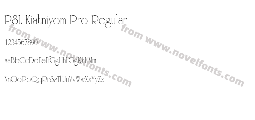 PSL Kiatniyom Pro RegularPreview
