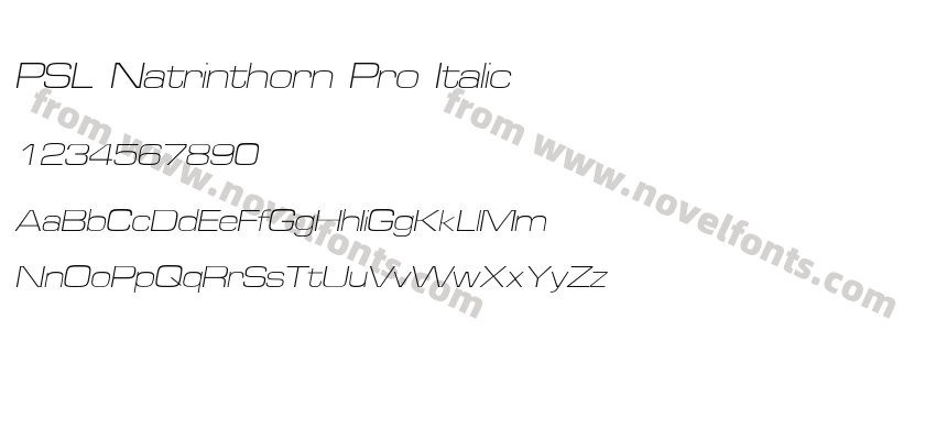 PSL Natrinthorn Pro ItalicPreview