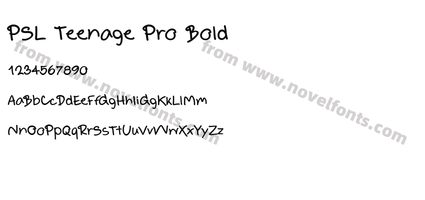 PSL Teenage Pro BoldPreview