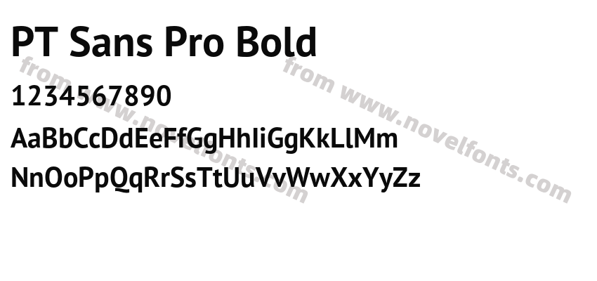 PT Sans Pro BoldPreview