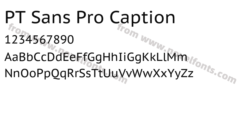 PT Sans Pro CaptionPreview