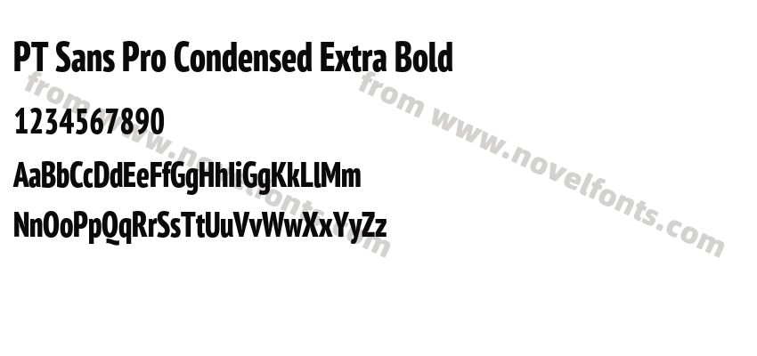 PT Sans Pro Condensed Extra BoldPreview