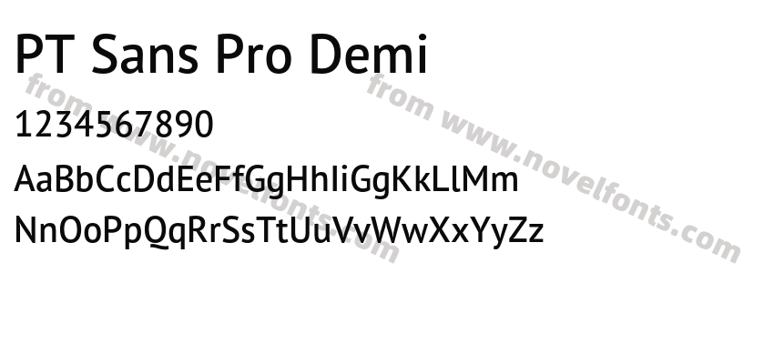 PT Sans Pro DemiPreview
