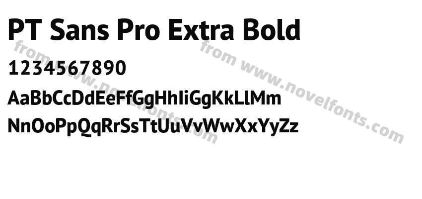 PT Sans Pro Extra BoldPreview