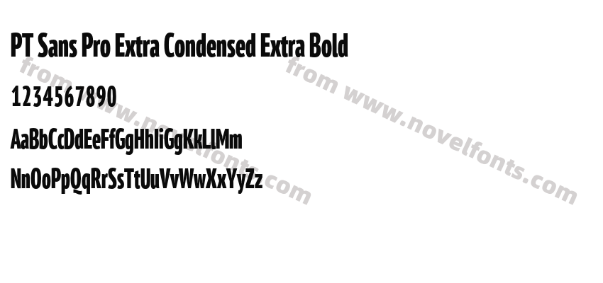 PT Sans Pro Extra Condensed Extra BoldPreview