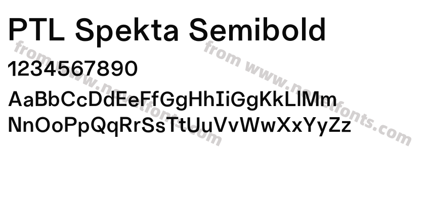 PTL Spekta SemiboldPreview