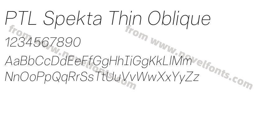 PTL Spekta Thin ObliquePreview