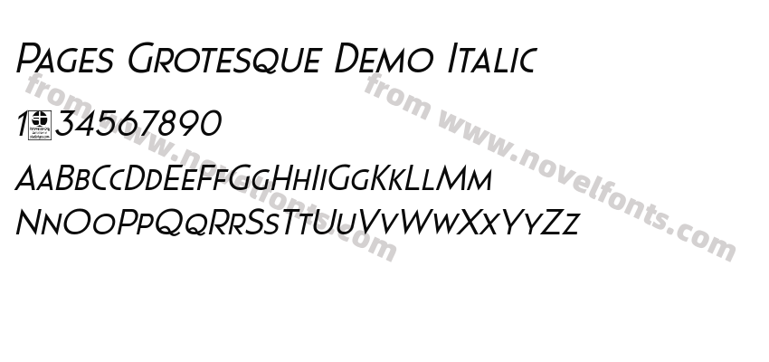 Pages Grotesque Demo ItalicPreview