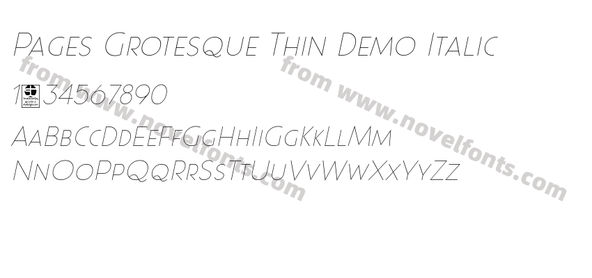 Pages Grotesque Thin Demo ItalicPreview