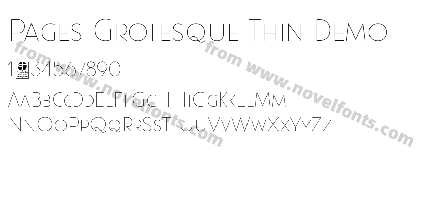 Pages Grotesque Thin DemoPreview
